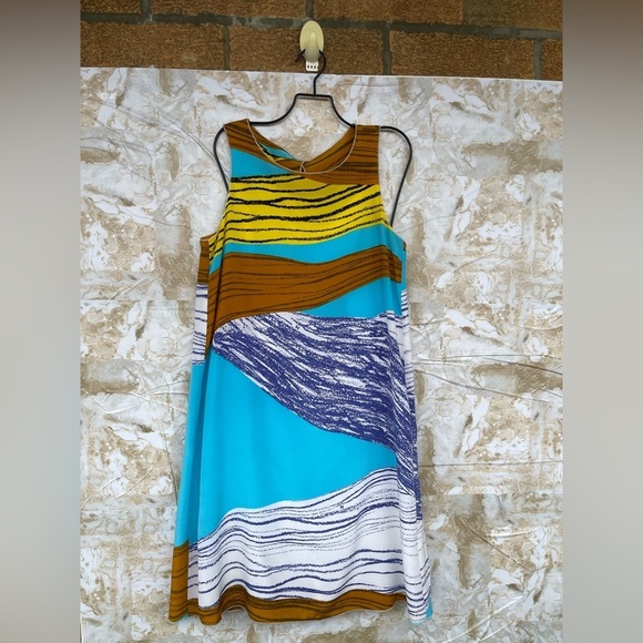M MISSONI ABSTRACT SILK DRESS SIZE 6 - Picture 3 of 13